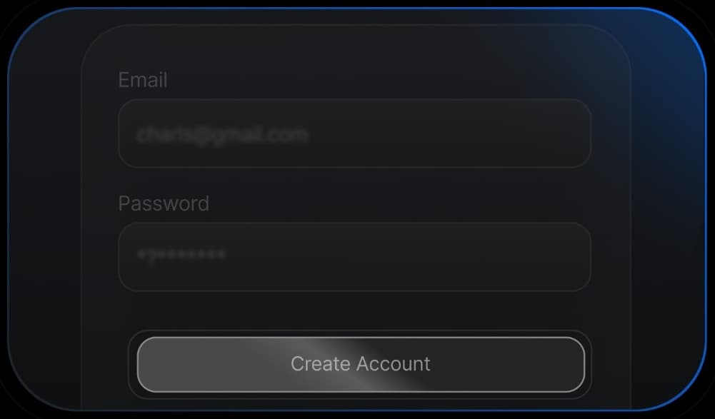 Create account form