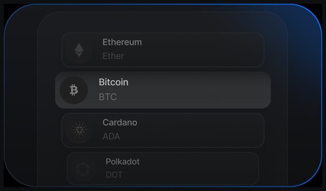 Crypto network list